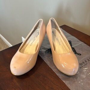 Marc Defang, Size 6, Gently Used, Nude Pumps.
